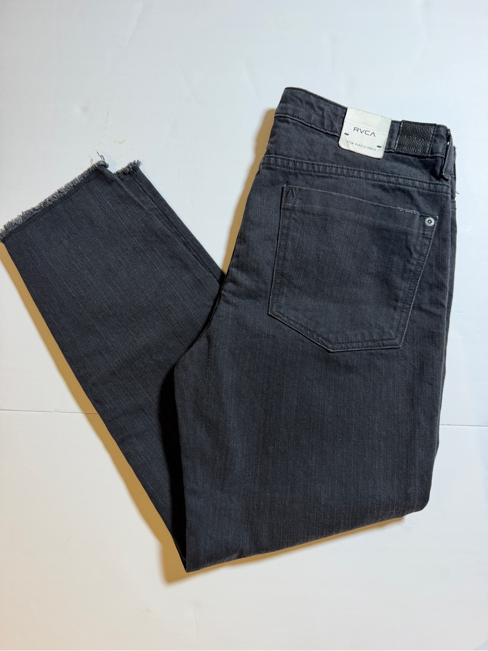 RVCA Women’s Slim Slouch Ankle Black Jeans